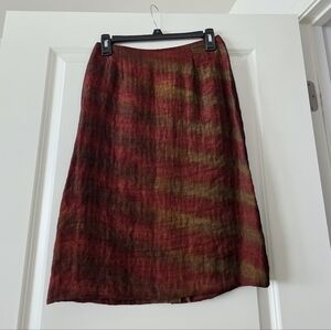 Vintage 90s D. Terrell Shimmer Pencil Knee Length Skirt Womens S See Measuments